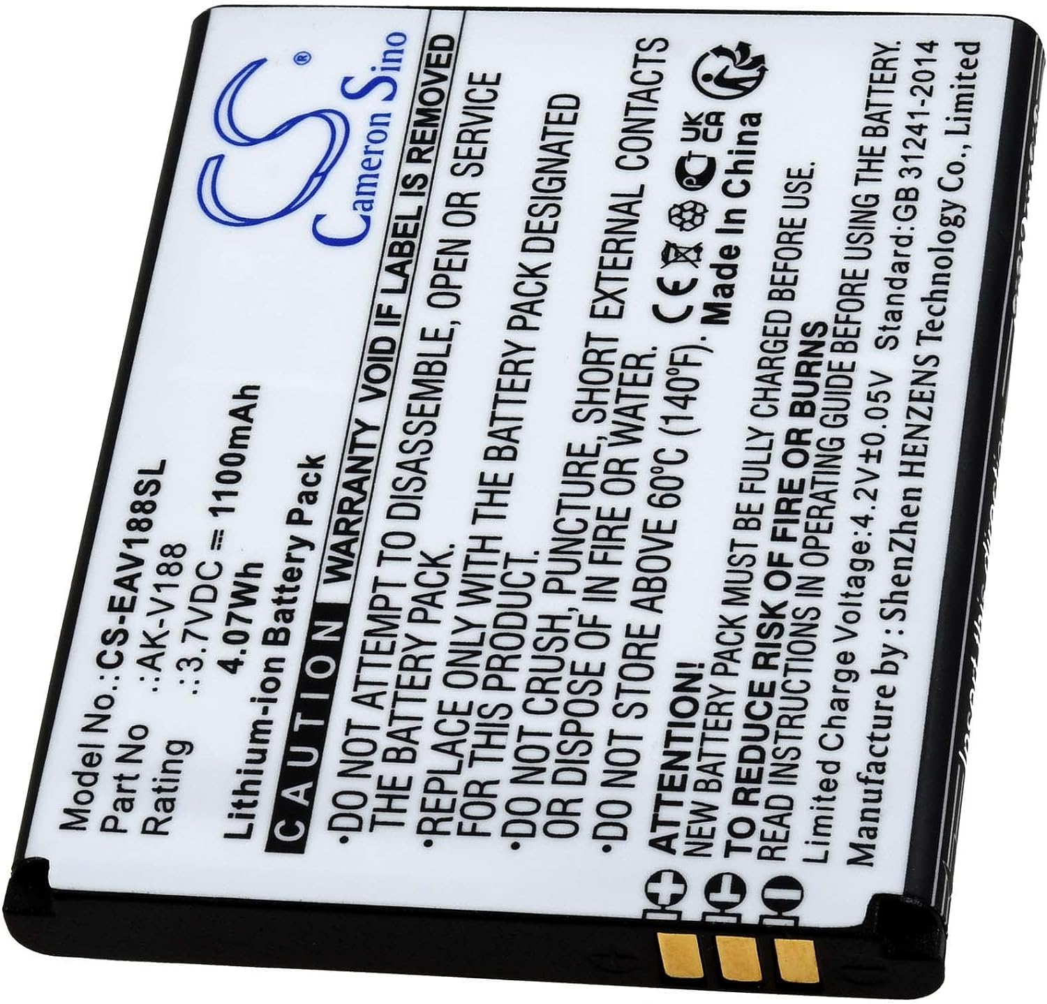 (billede for) Batteri til 3,7V Li-Ion Emporia Touch Smart TouchSmart AK-V188 AKV188 
