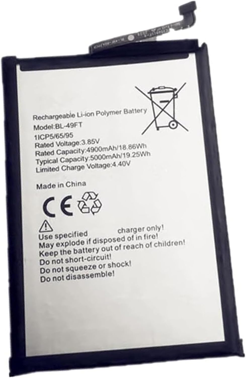 (billede for) Batteri til 3.85V BL-49FT Infinix Hot 9 X655 X650/Tecno Hot8Lite 