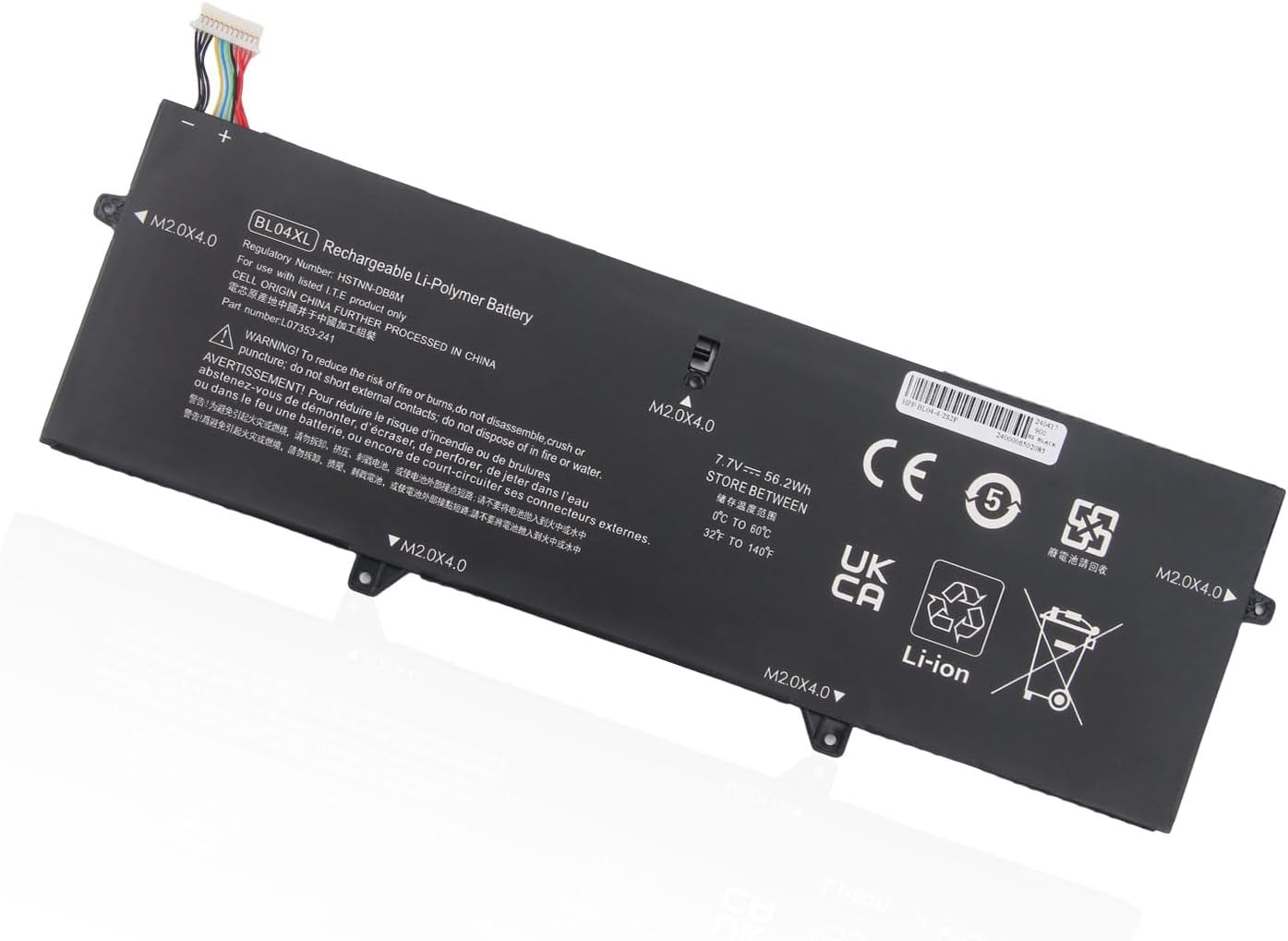 (billede for) Batteri til BL04XL HP EliteBook X360 1040 G5 G6 i5-8350U i7-8550U i5-8365U i7-8565U i7-8650U