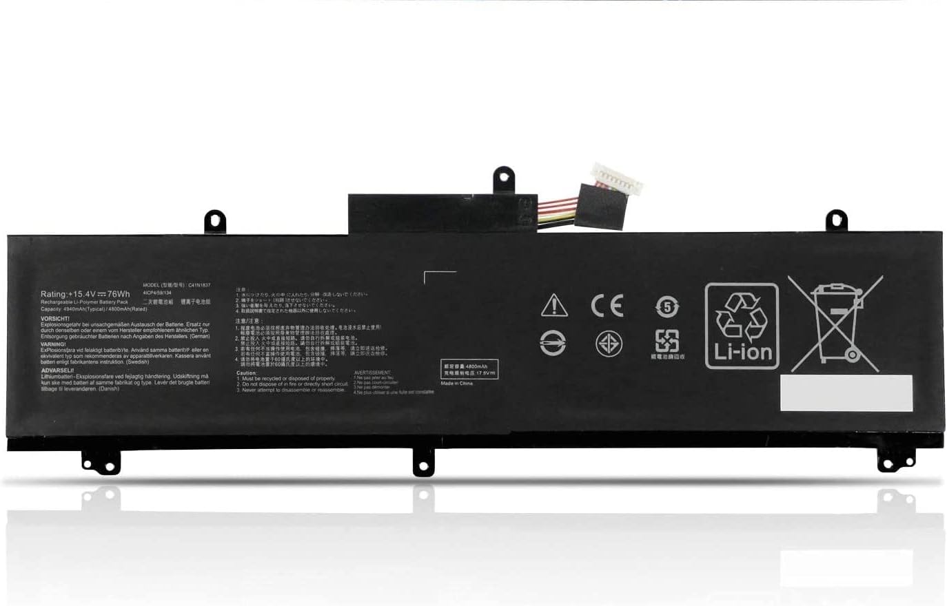 (billede for) Batteri til C41N1837 ASUS ROG Zephyrus GU502 GU502DU GU502GV GU502LU GU502LW GU502LV GX502LXS GX532GV GX532GW