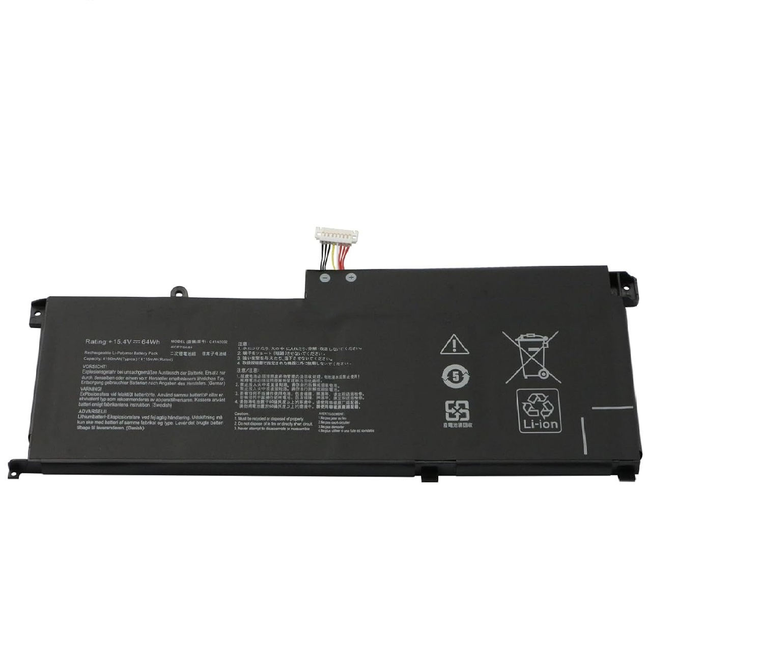 Batteri til C41N2002 Asus ZenBook Pro 15 UX535L UX535LH UX535LI 15,4V (kompatibelt) Batteri til C41N2002 Asus ZenBook Pro 15 UX535L UX535LH UX535LI 15,4V (kompatibelt)