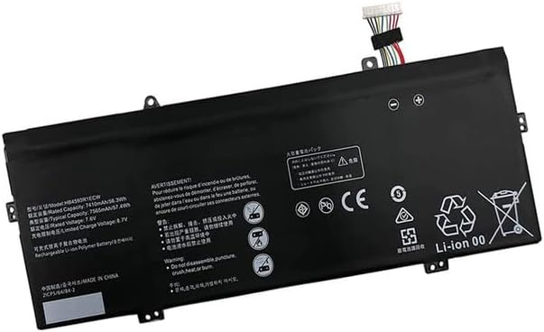 Batteri til Huawei Matebook X Pro i7 Mach-W29 2018 2019 i7-8550U MX150 HB4593R1ECW (kompatibelt)