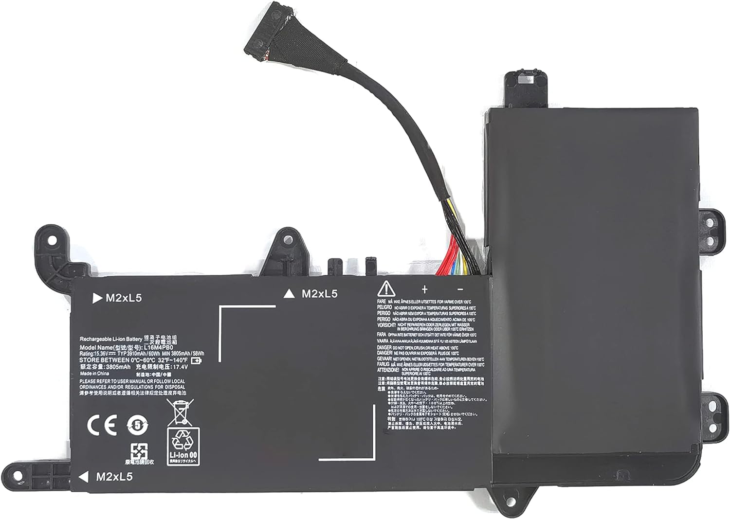 (billede for) Batteri til L16M4PB0 L16S4TB0 5B10M337 LENOVO Y720-15LKB legion y720-15ikb