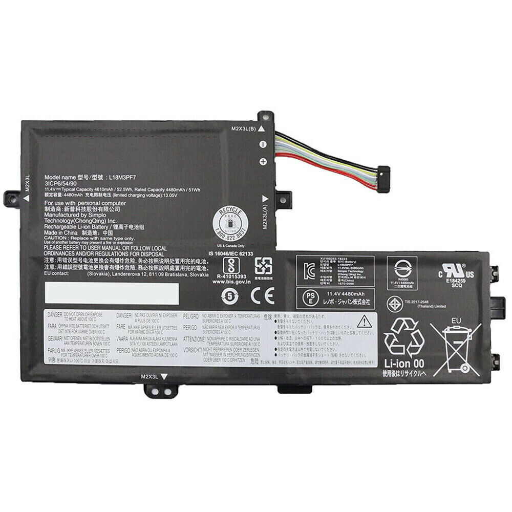 Batteri til Lenovo ideapad S340-15API S340-15IWL L18M3PF7 L18M3PF6 L18C3PF7 (kompatibelt)