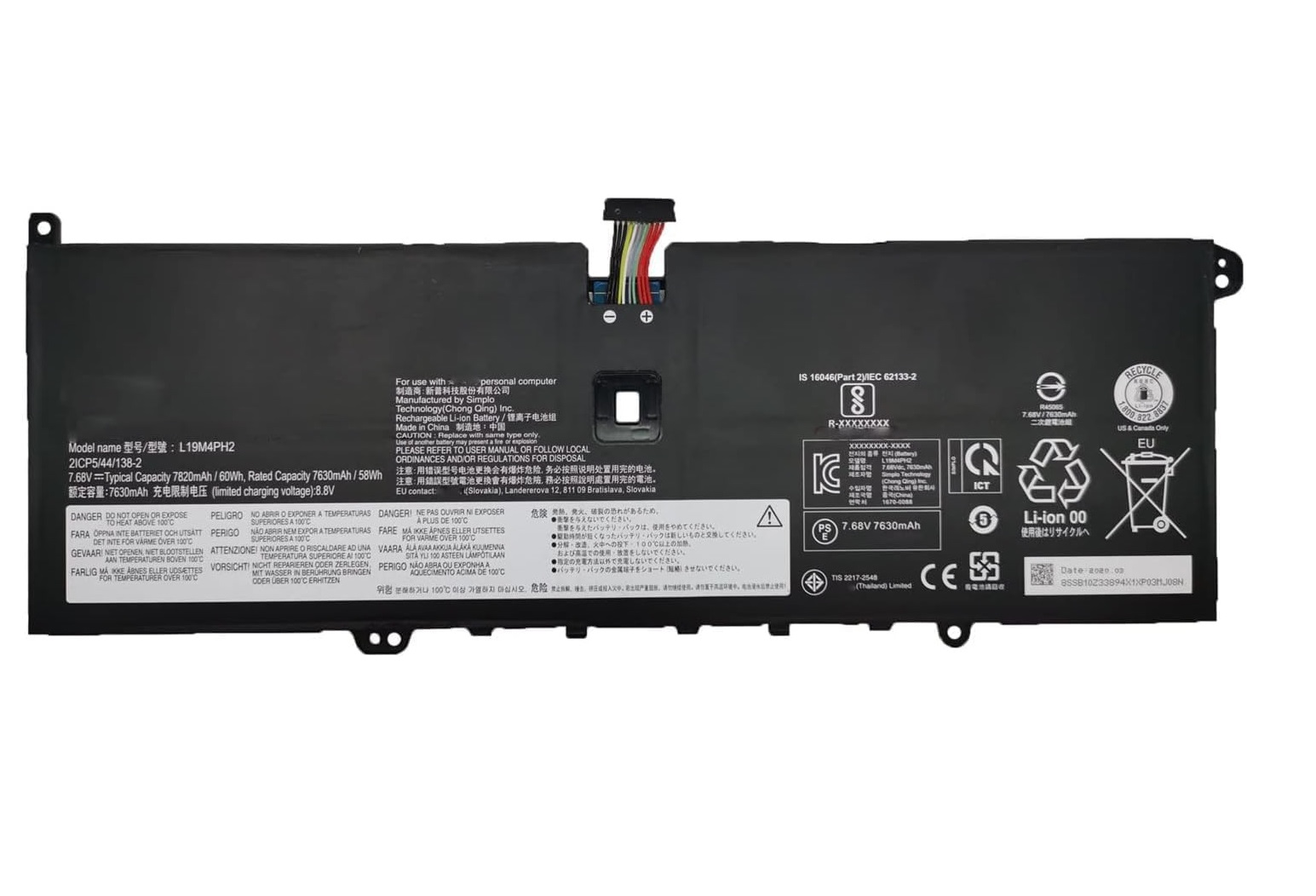 (billede for) Batteri til L19M4PH2 L19C4PH2 Lenovo Ideapad Yoga 9-14ITL5 82BG