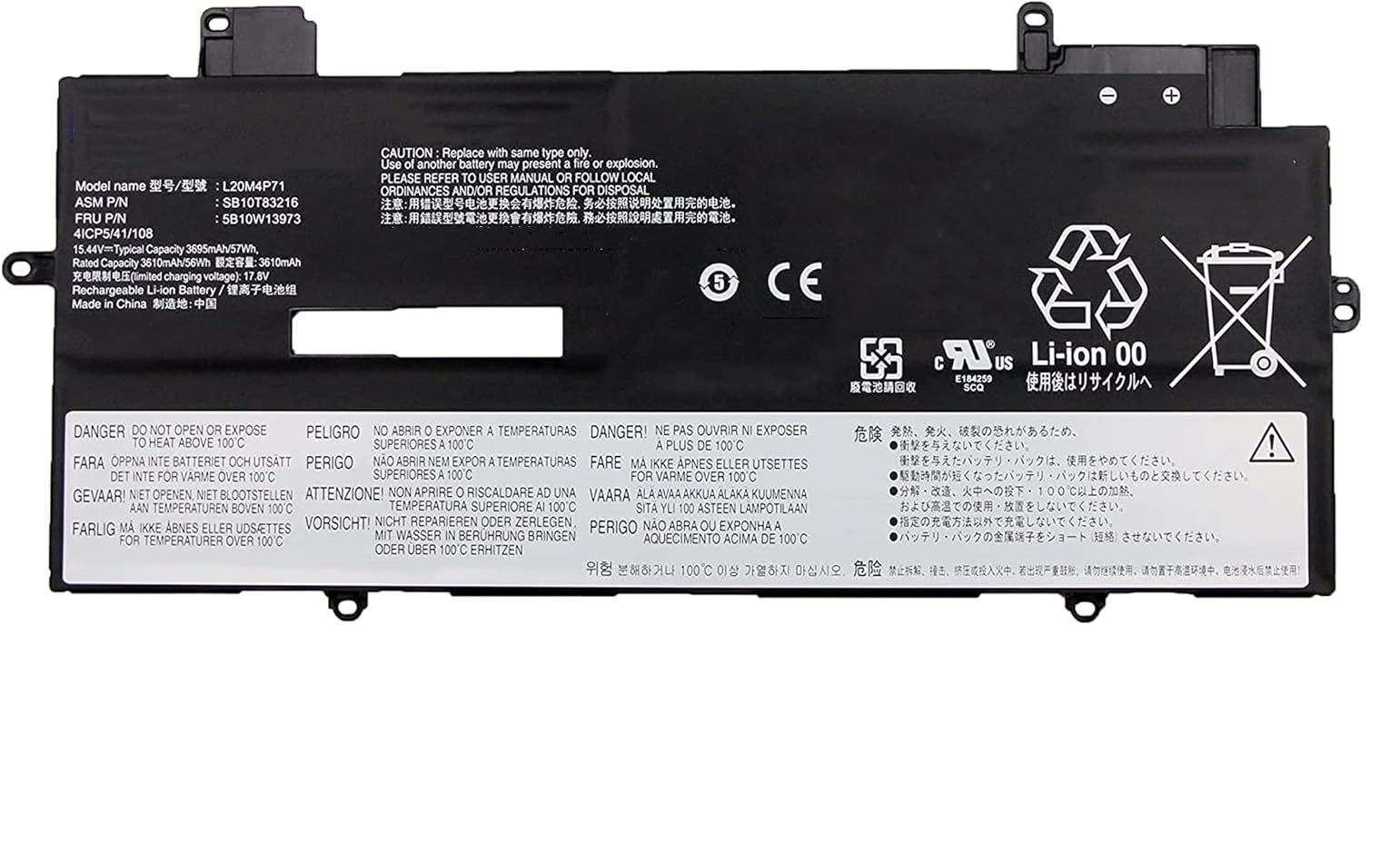(billede for) Batteri til L20M4P71 Lenovo ThinkPad X1 Carbon 9th 10th Gen ThinkPad X1 Yoga 6th 7th Gen L20D4P71 L20L4P71 L20C4P71
