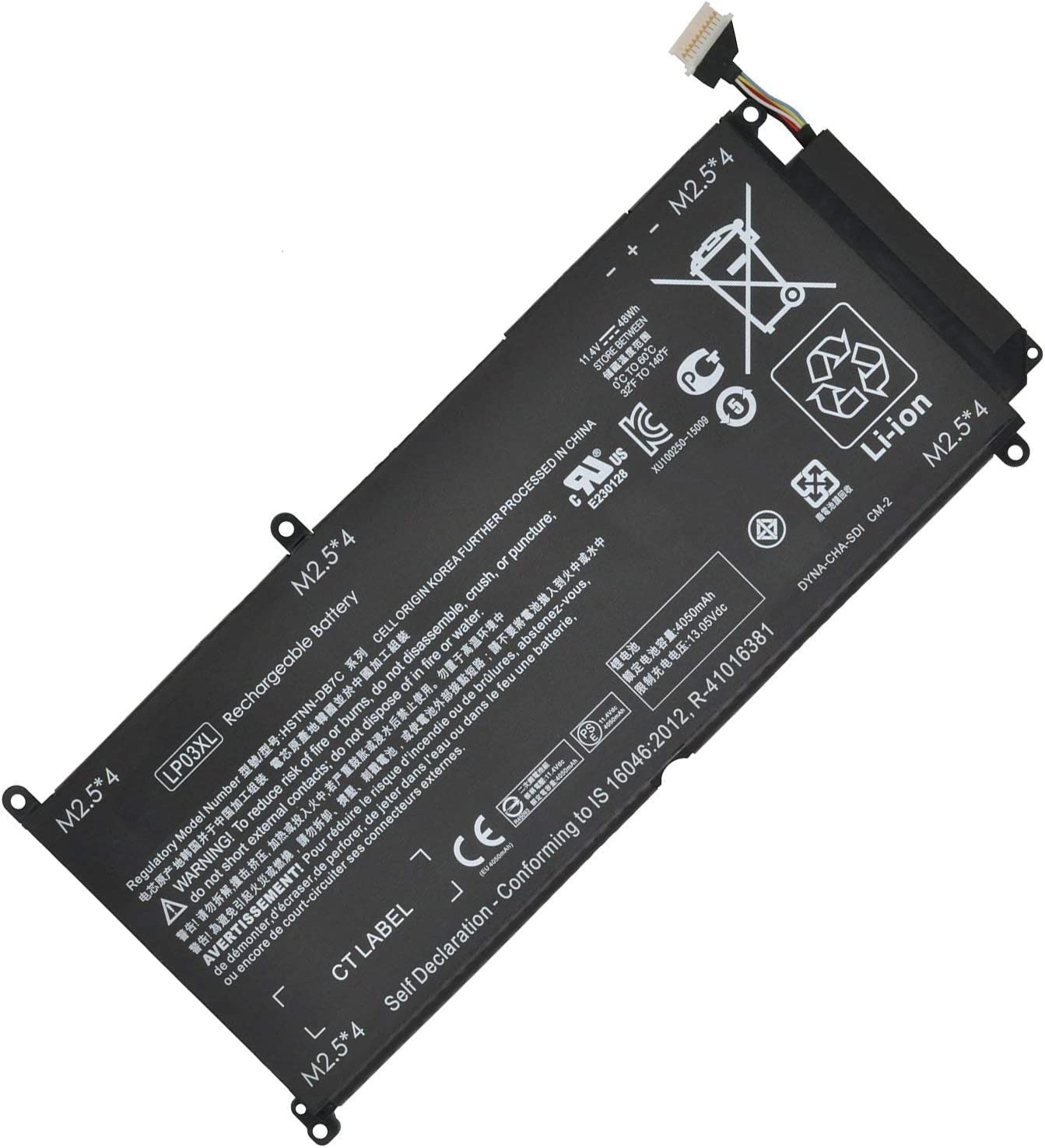 Batteri til HP LP03XL HSTNN-DB7C Envy M6-P M6-P113DX M6-P 013DX 15T-AE 15T-AE000 (kompatibelt)