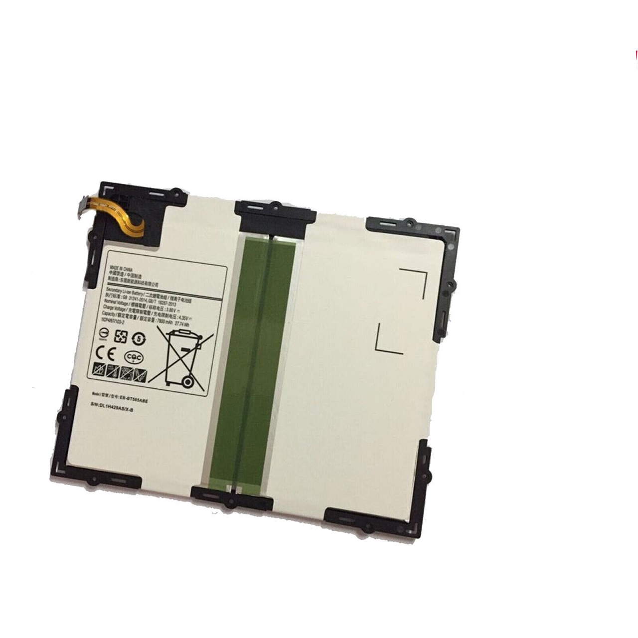 Batteri til Samsung Galaxy Tab A 10.1-Inch 2016 T580 T585 T587 P580 P585 (kompatibelt)